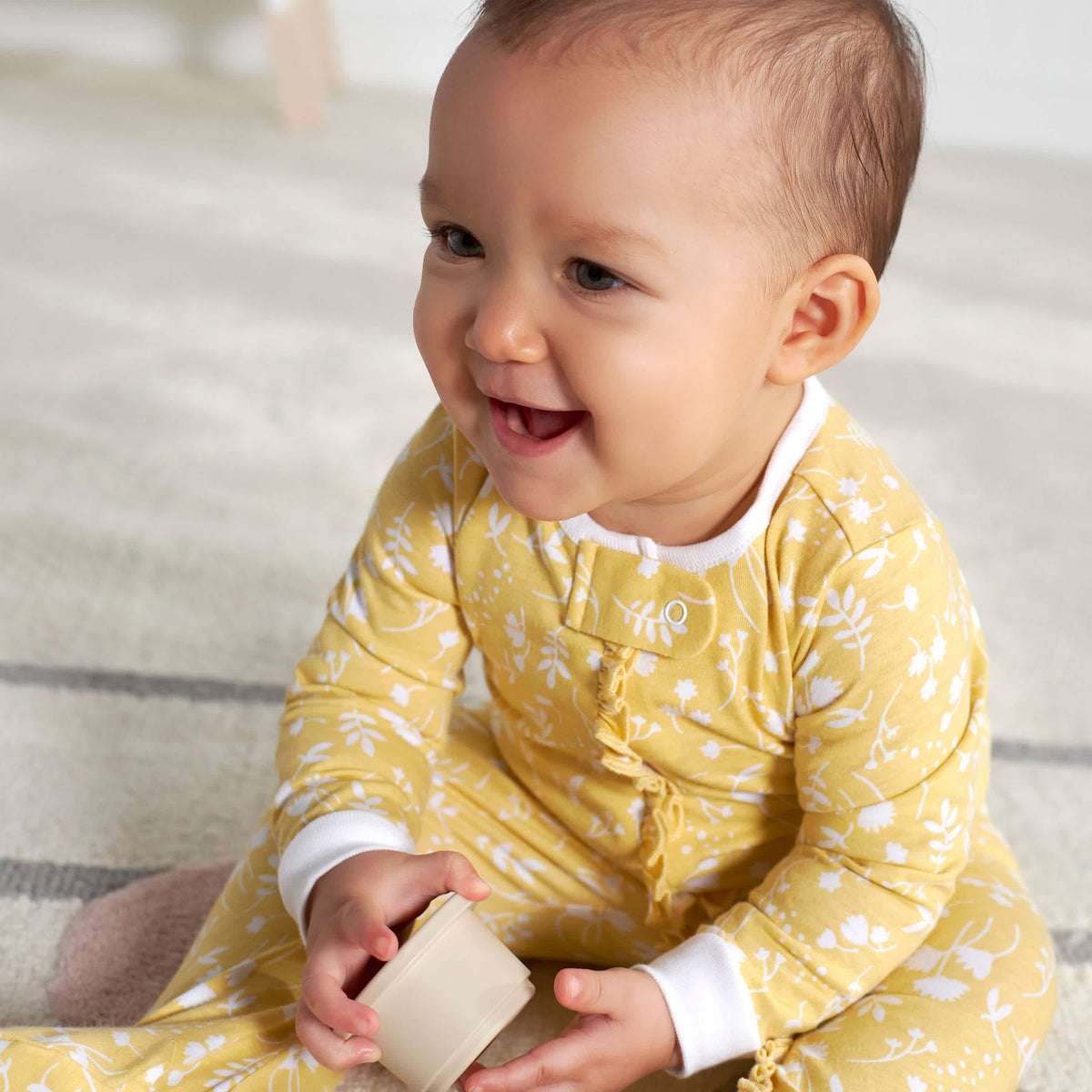 2-Pack Baby Girls Yellow Garden Sleep 'N Plays, view 4
