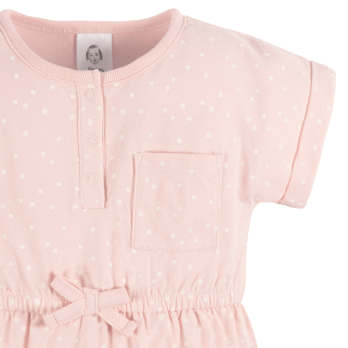 2-Pack Baby Girls Shells Romper, view 4