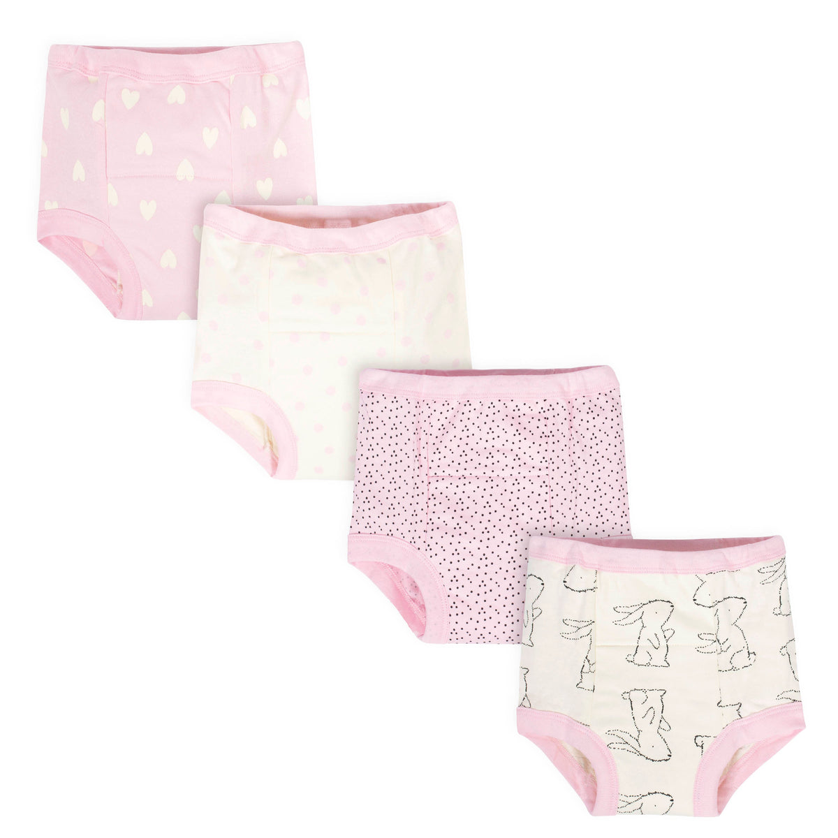 4-Pack Girls Bunny Training Pants