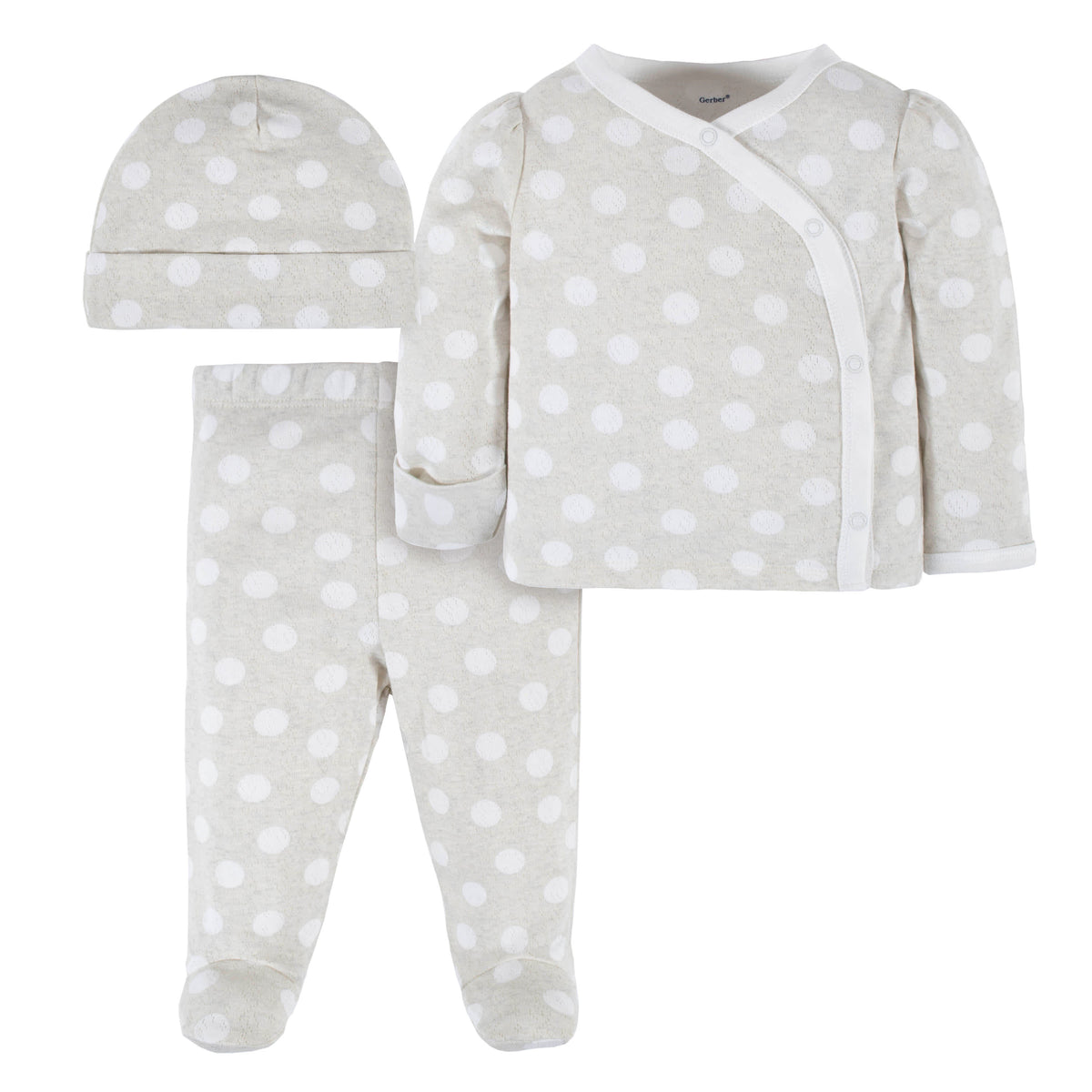 3-Piece Baby Girls Dots Of Rainbows Take Me Home Set