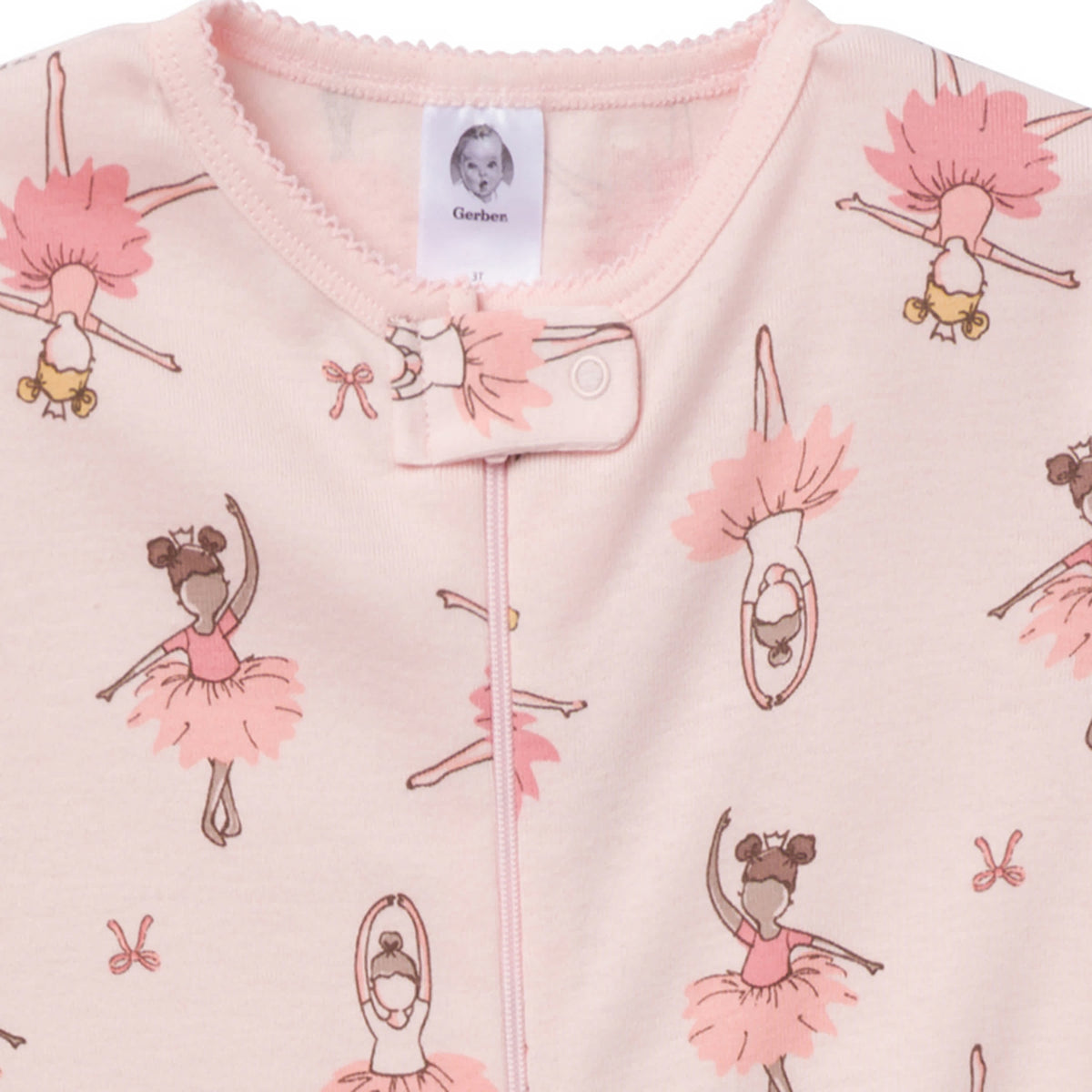 4-Pack Baby & Toddler Girls Ballerinas Snug-Fitting Footed Pajamas, view 6