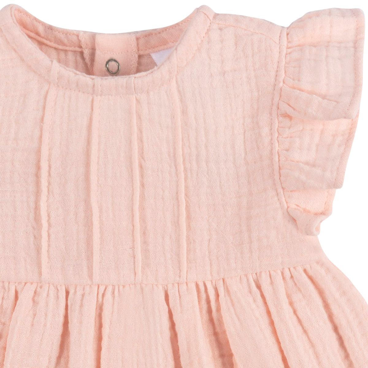 2-Piece Baby Girls Blush Tunic and Diaper Cover, view 3