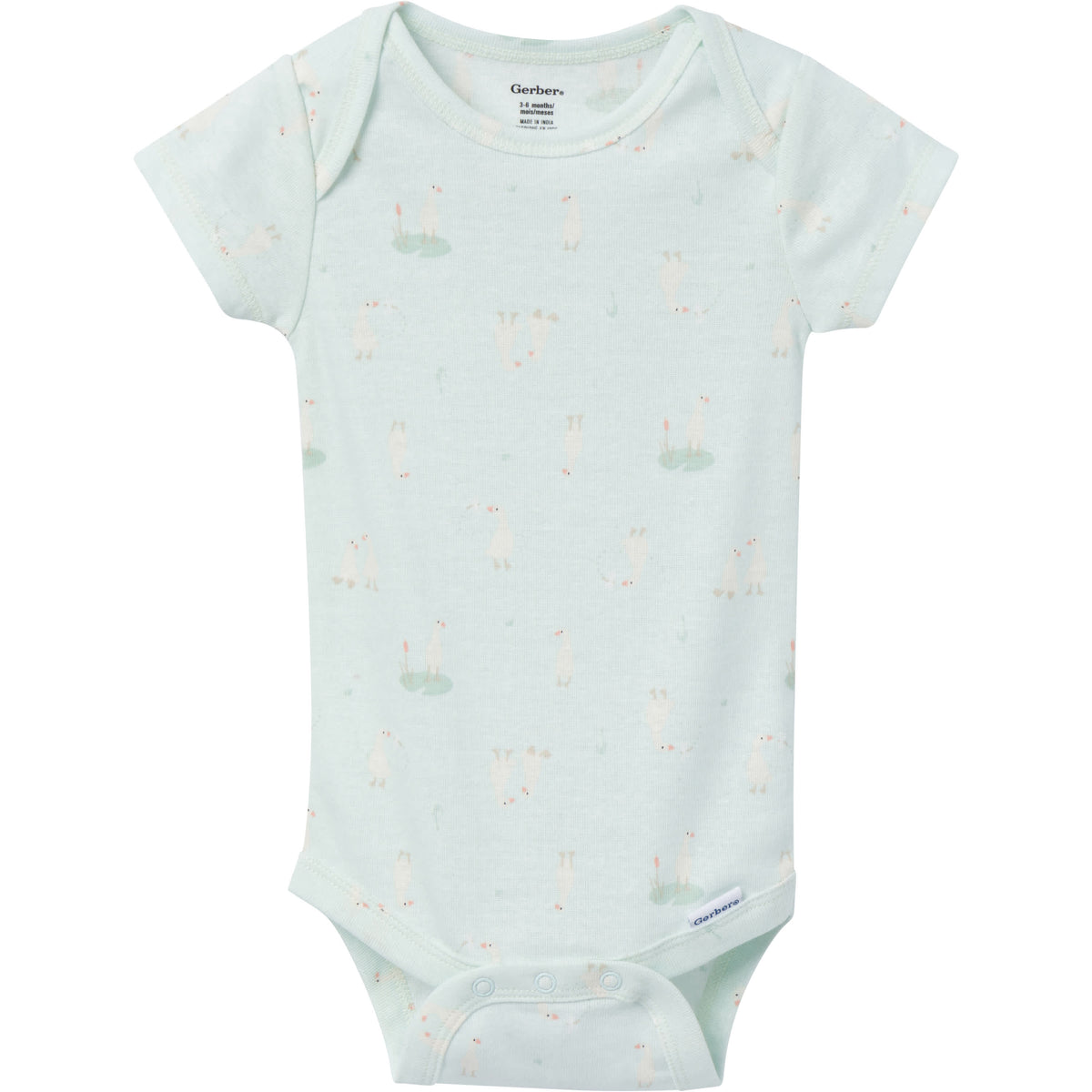 3-Pack Baby Neutral Hello Goose Onesies Bodysuits, view 2