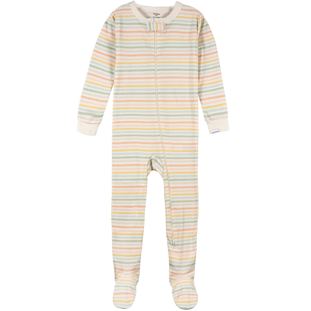 4-Pack Baby & Toddler Neutral Safari Snug-Fitting Footed Pajamas, view 4