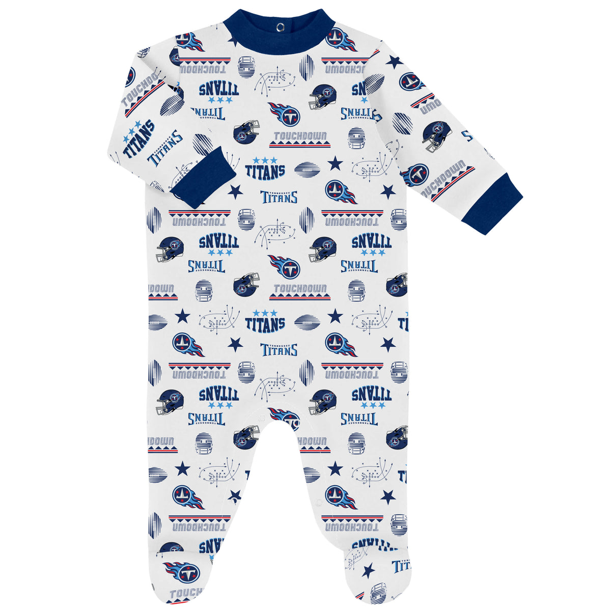 3-Piece Baby Boys Titans Bodysuit, Sleep 'N Play & Cap Set, view 4