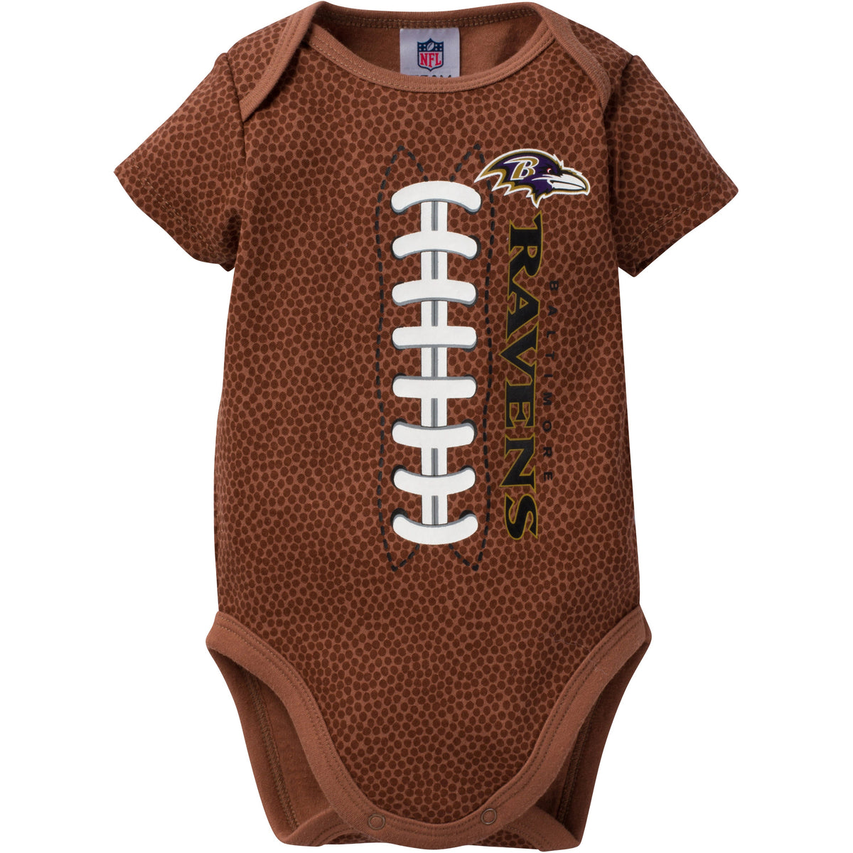 NFL Baby Boys Ravens Short Sleeve Bodysuit