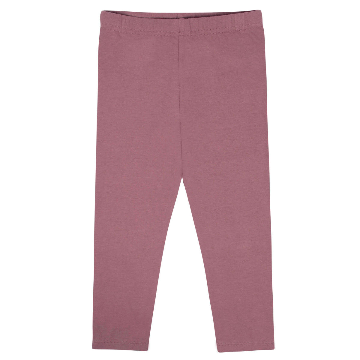 2-Piece Infant & Toddler Girls Burgundy Rainbow Peplum Top & Leggings Set, view 5