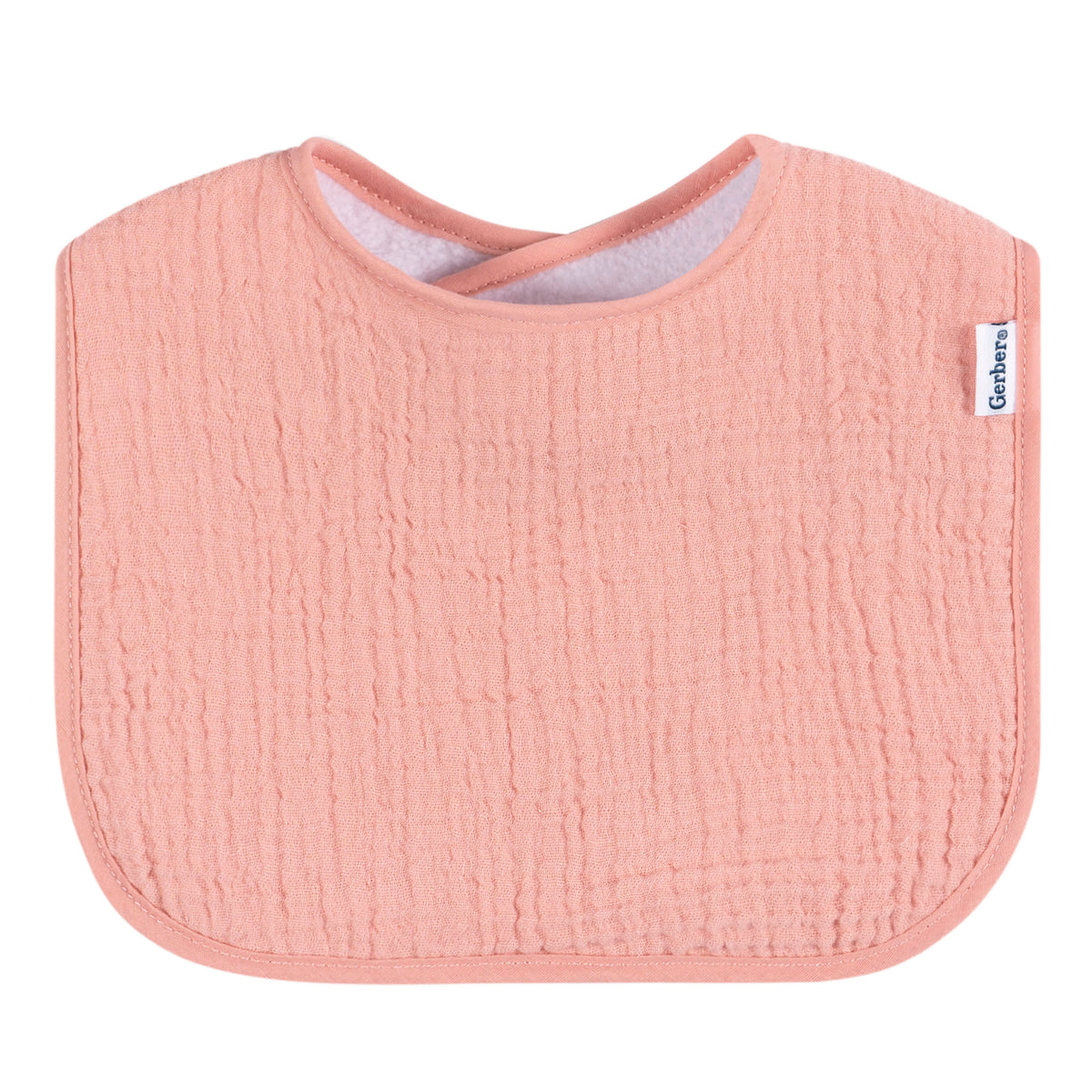 8-Pack Baby Girls Multi Drooling Bibs, view 5