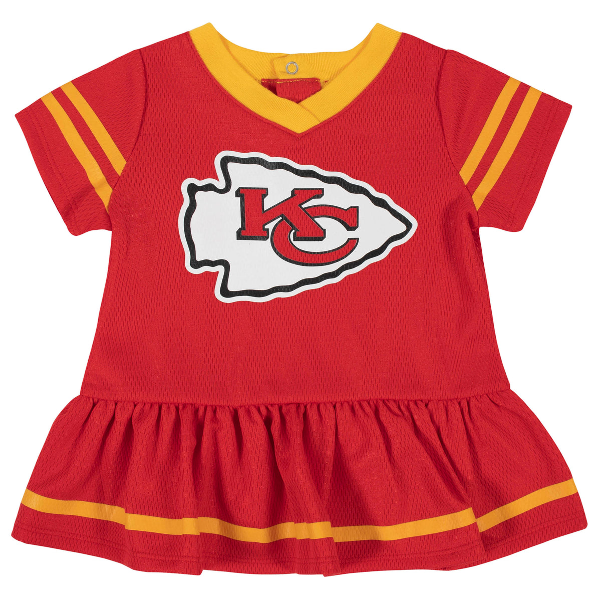 2-Piece Kansas City Chiefs Dress and Diaper Cover Set, view 2