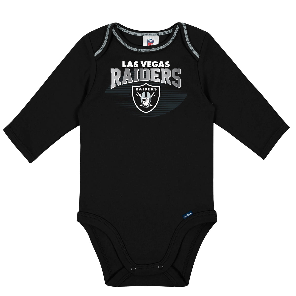 2-Pack Baby Boys Raiders Long Sleeve Bodysuits, view 3