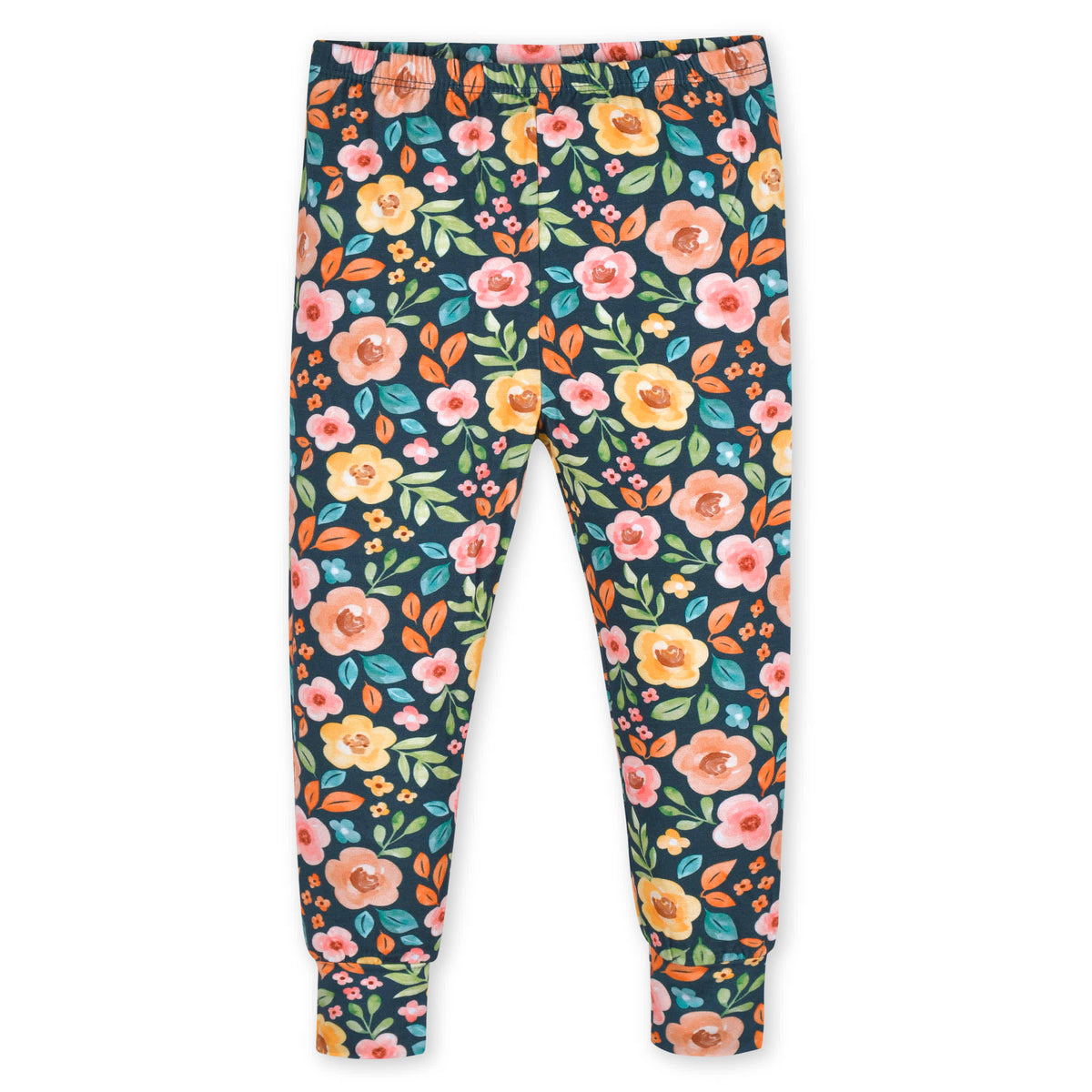 2-Piece Infant & Toddler Girls Midnight Floral Buttery Soft Viscose Made from Eucalyptus Snug Fit Pajamas, view 5