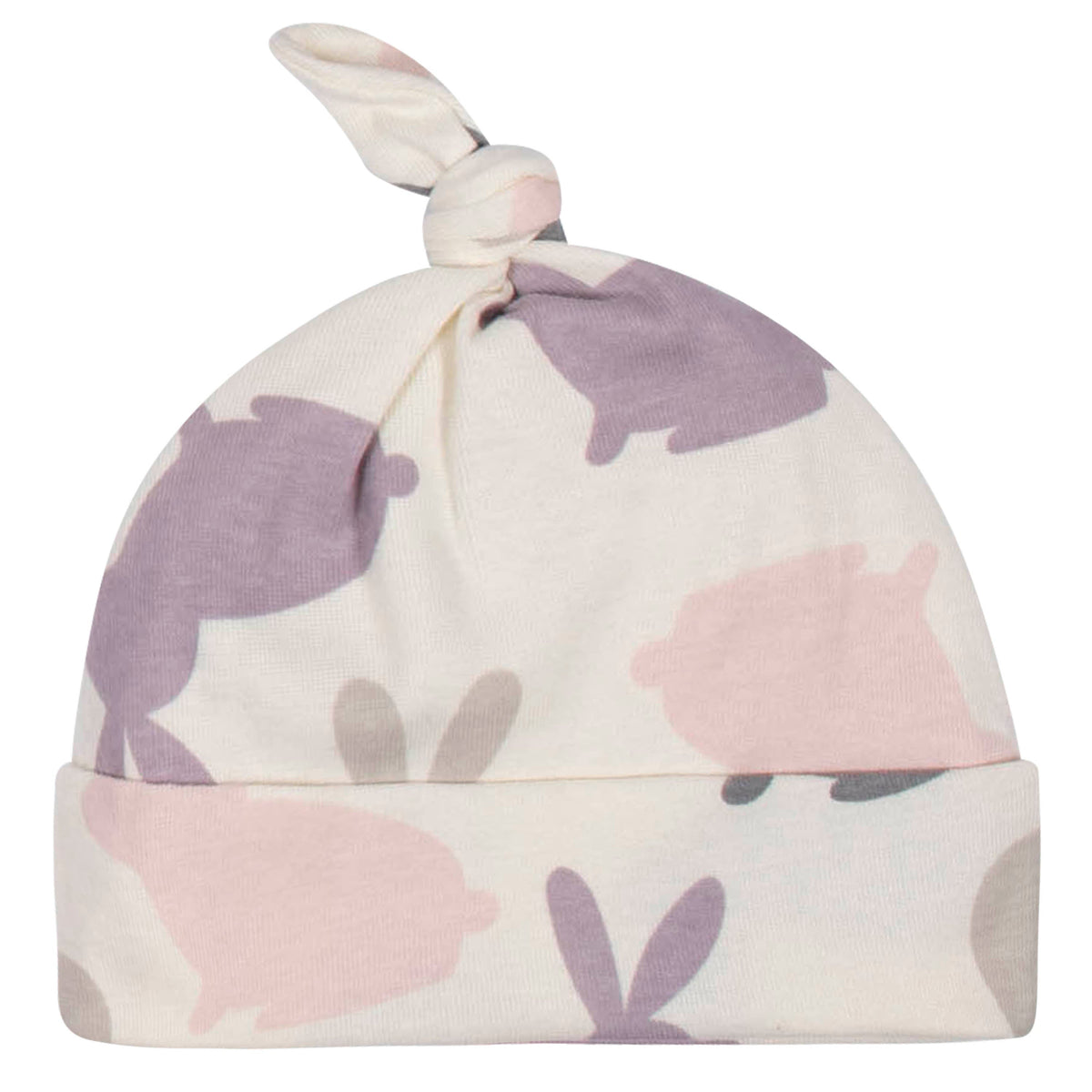 3-Piece Baby Girls Bunny Shirt, Footed Pant, and Cap Set, view 2
