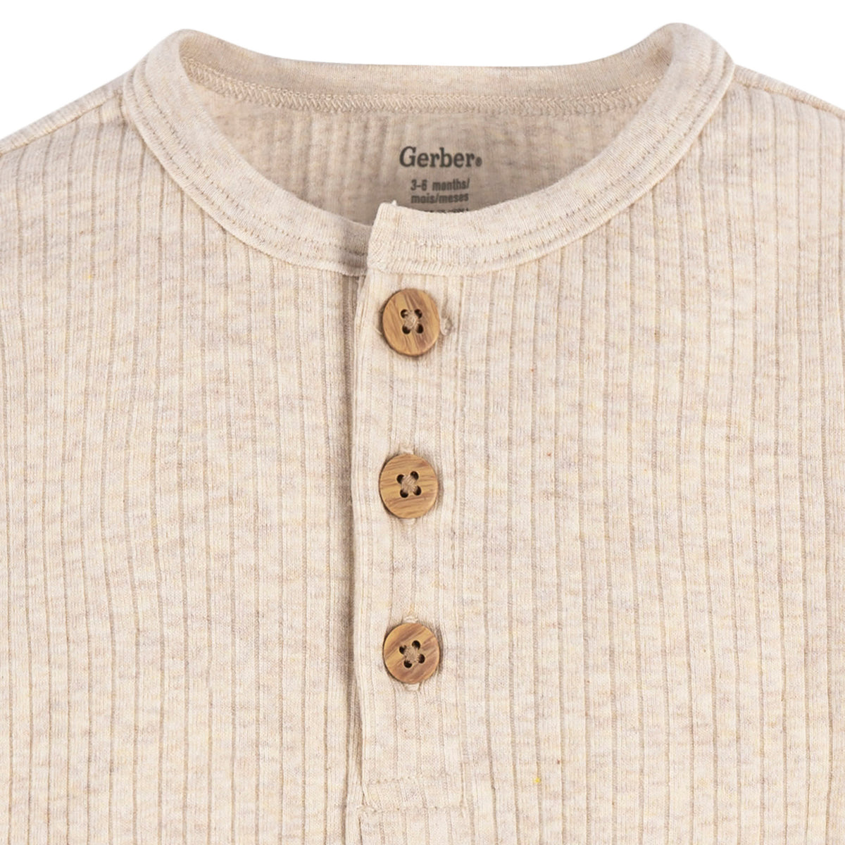 2-Pack Baby Boys Rust Oatmeal Heather Bodysuits, view 3