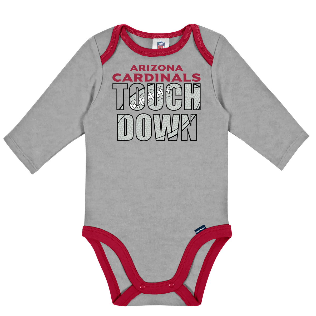 2-Pack Baby Boys Cardinals Long Sleeve Bodysuits, view 2