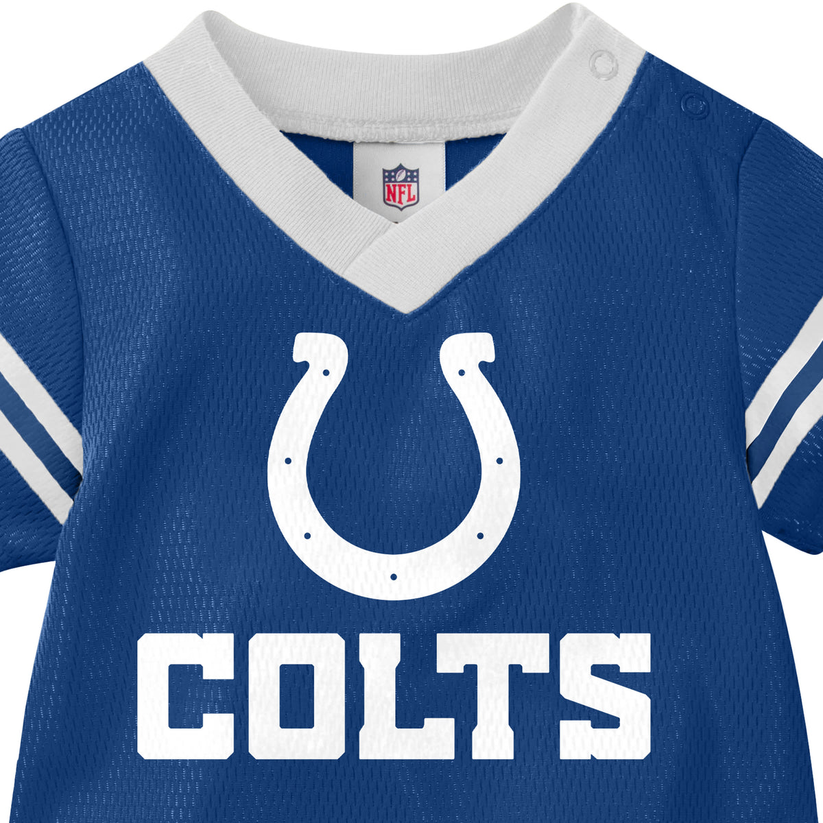 Baby Boys Colts Short Sleeve Jersey Bodysuit, view 4