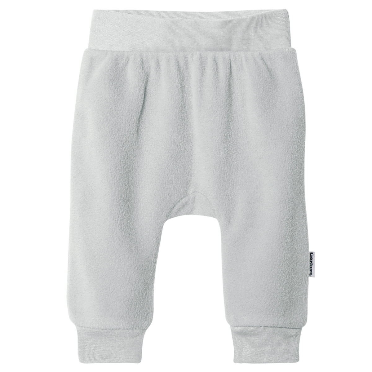 4-Pack Baby Neutral Gray and Green Fleece Pants, view 4