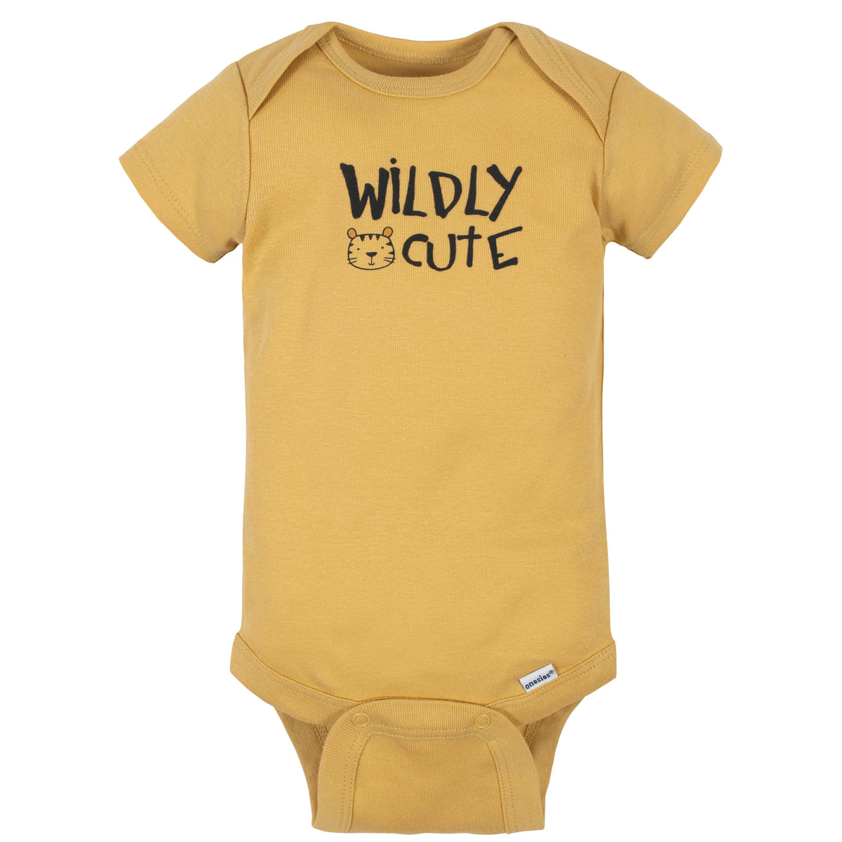 8-Pack Baby Boys Tiger Short Sleeve Onesies Bodysuits, view 8
