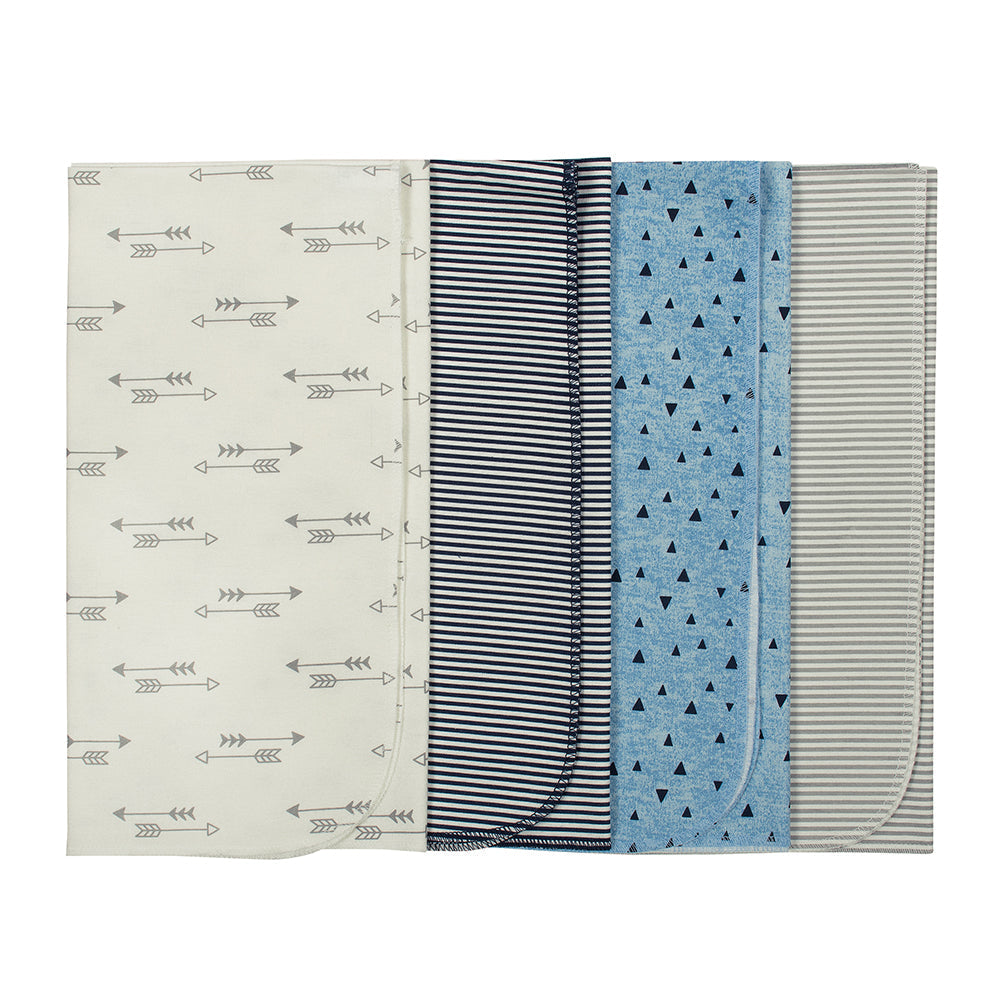 4-pack Boys' Flannel Hedgehog Blanket