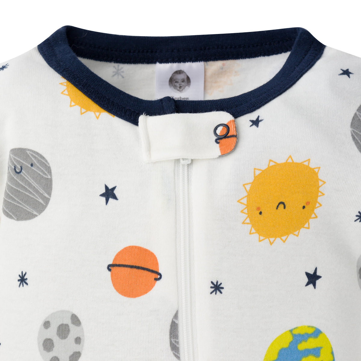 2-Pack Boys Earth Snug Fit Footed Cotton Pajamas, view 2