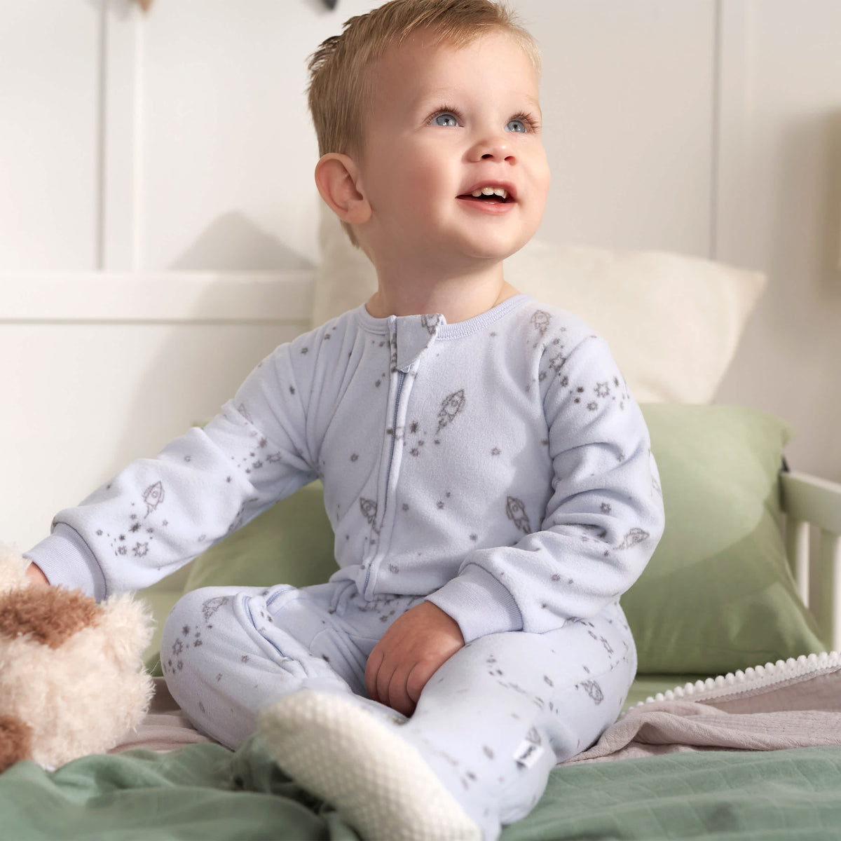 2-Pack Baby & Toddler Boys Space Fleece Pajamas, view 2