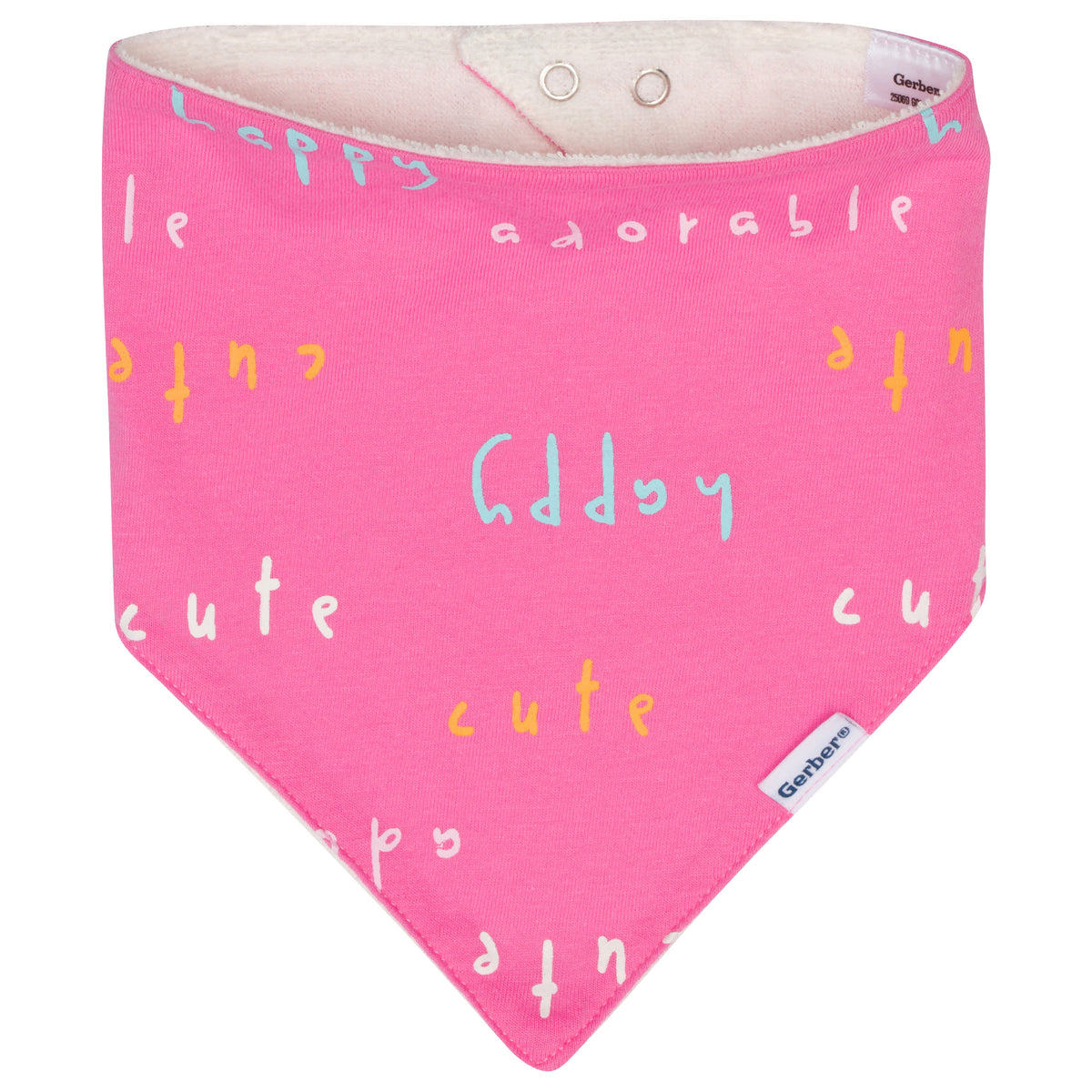 4-Pack Baby Girls Bear Bandana Bibs, view 2
