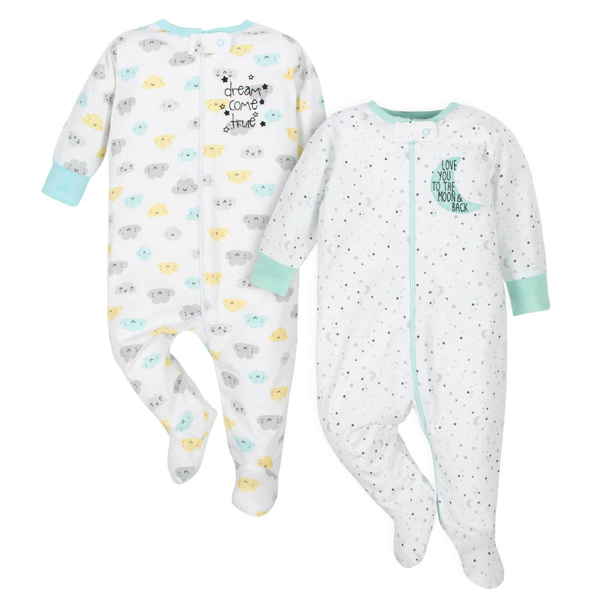 2-Pack Baby Neutral Moon and Dream Cloud Sleep N' Plays