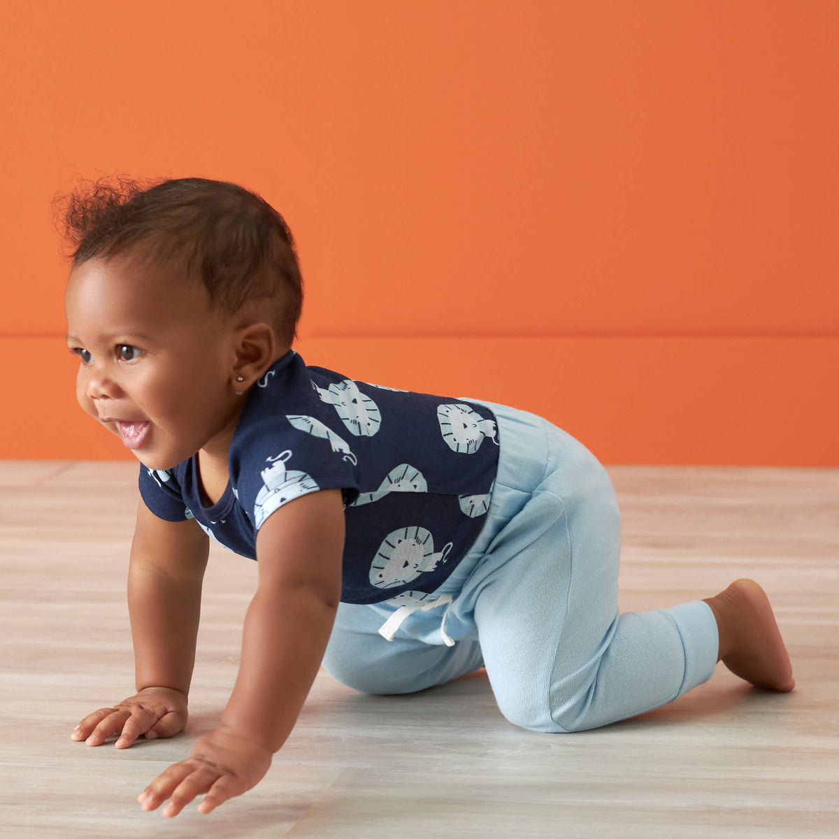 2-Pack Baby Boys Navy & Blue Pants, view 2