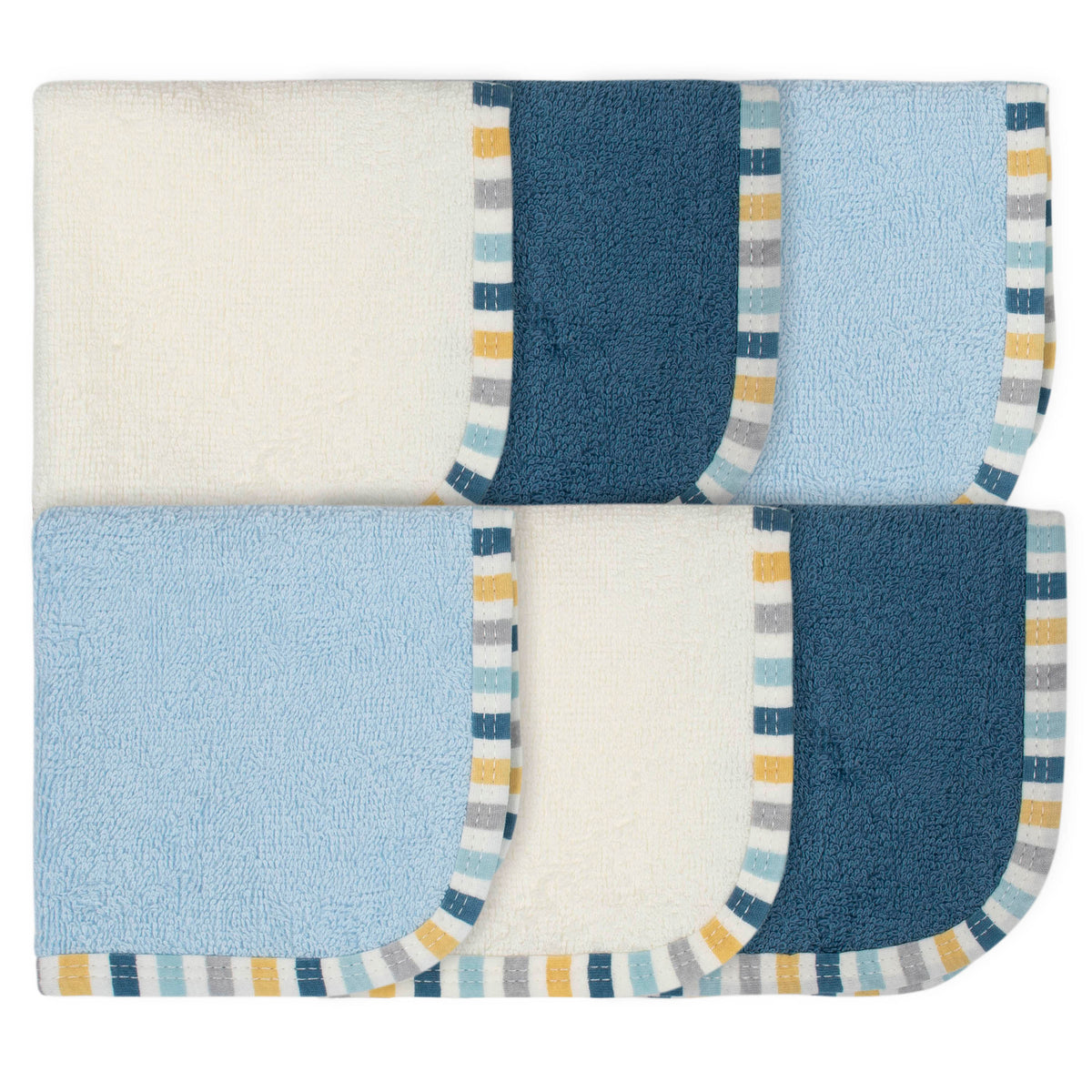 6-Pack Baby Boys Dinosaur Washcloths