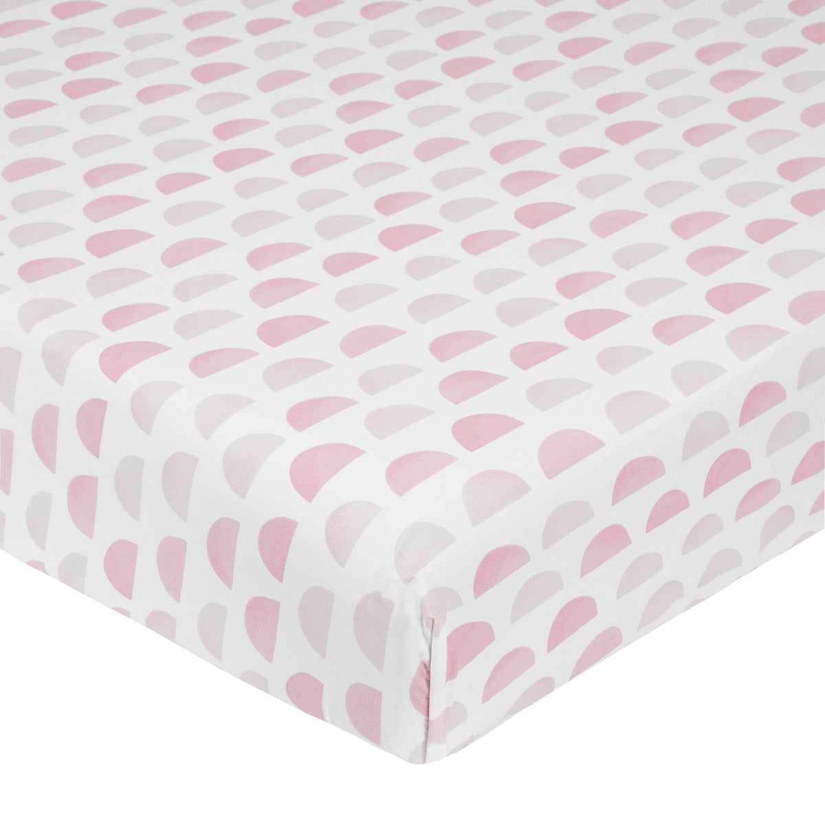 Baby Girls Pink Semicircle Ombre Printed Sheet