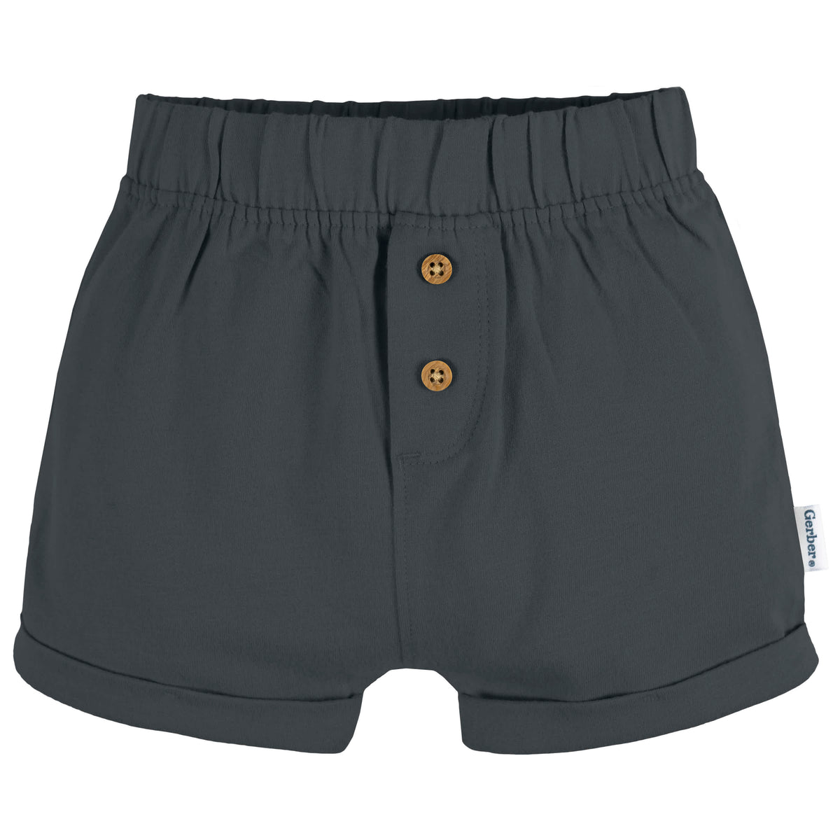 3-Pack Baby Neutral Grey/Tan/Stripe Knit Short, view 6