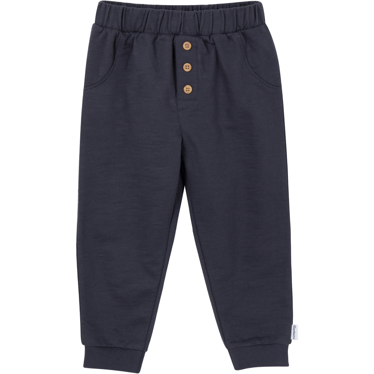 3-Piece Toddler Boys Indigo Top, Hooded Top and Jogger, view 7