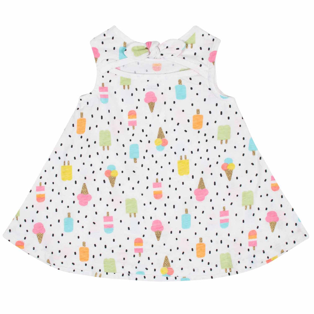 3-Piece Toddler Girls Frozen Treats Dress Set, view 3