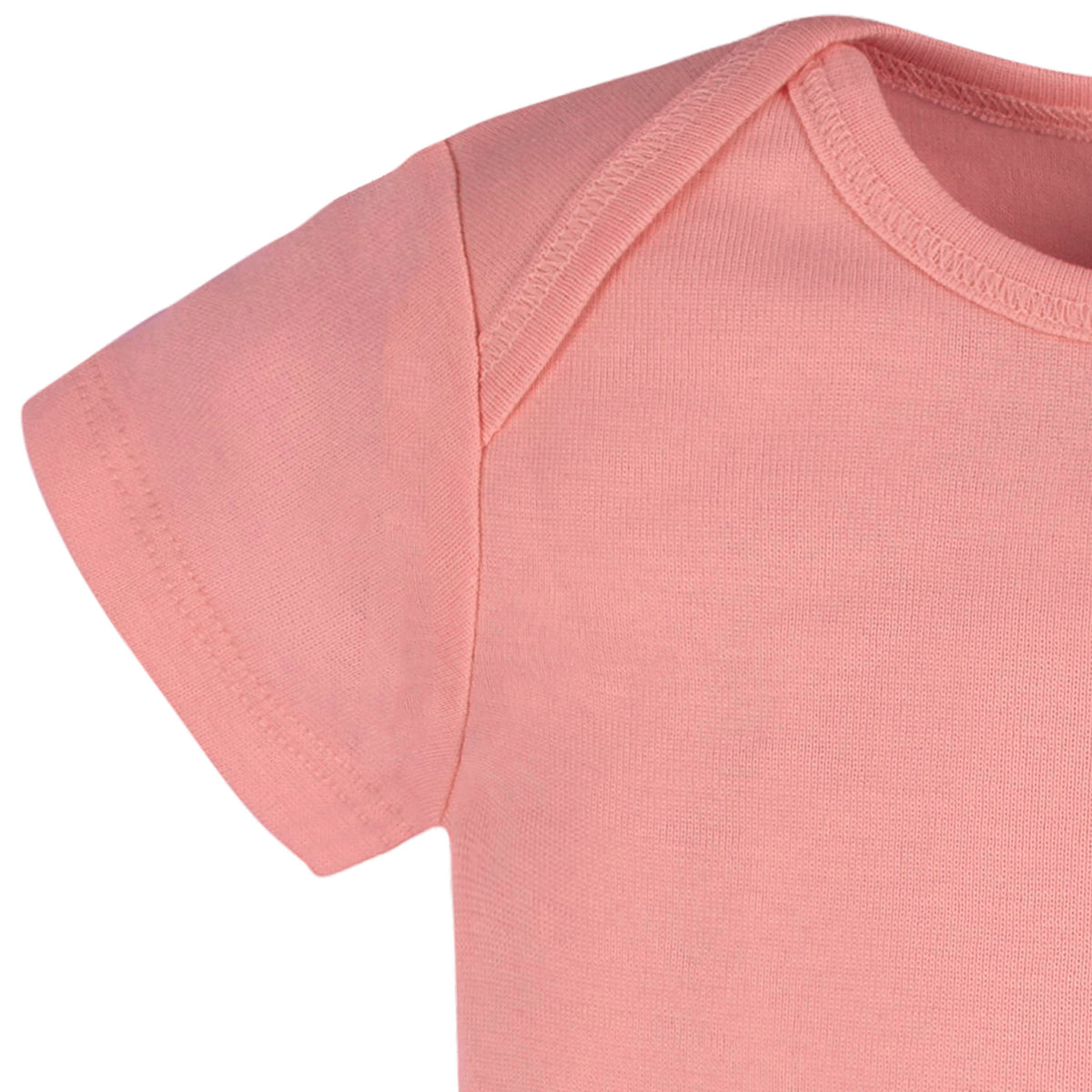 5-Pack Mauve Pink Premium Short Sleeve Onesies Bodysuits, view 3