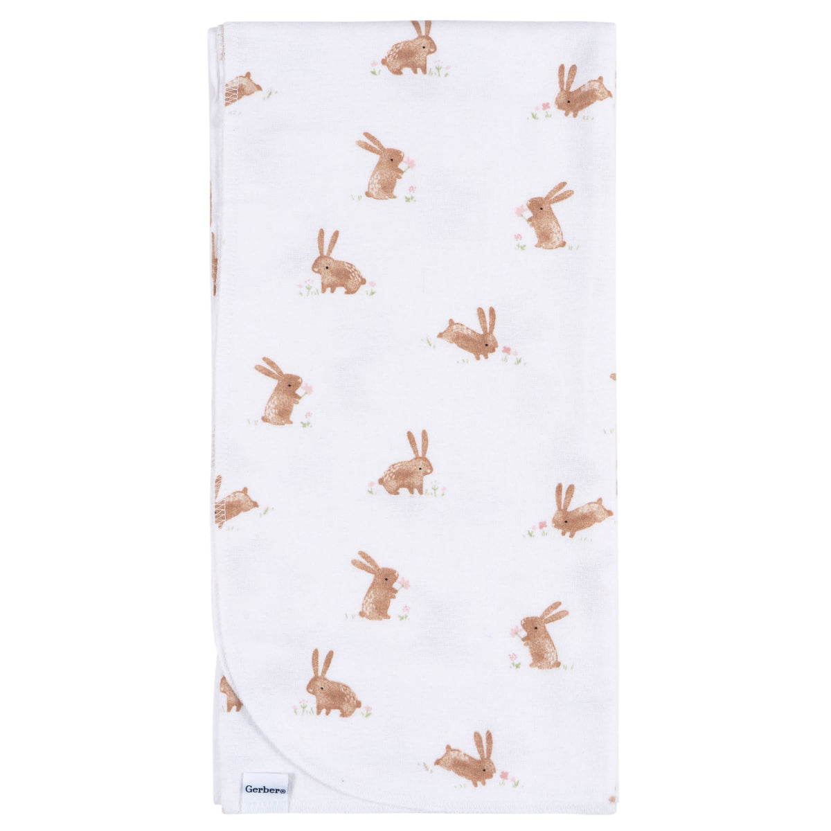 4-Pack Baby Girls Retro Floral Flannel Blankets, view 2