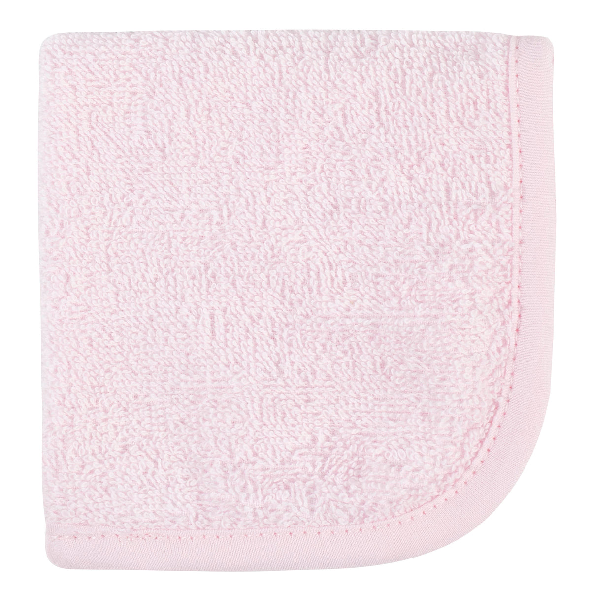 4-Pack Girls Pink & Coral Woven Washcloths, view 3