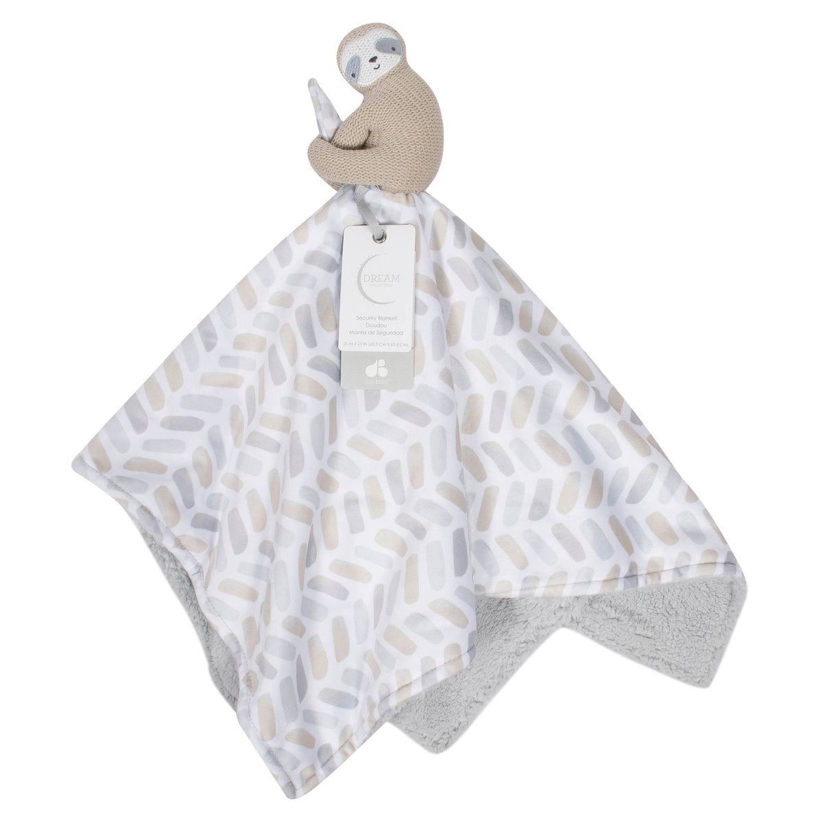 Just Born Neutral Sloth Extra-Large Security Blanket