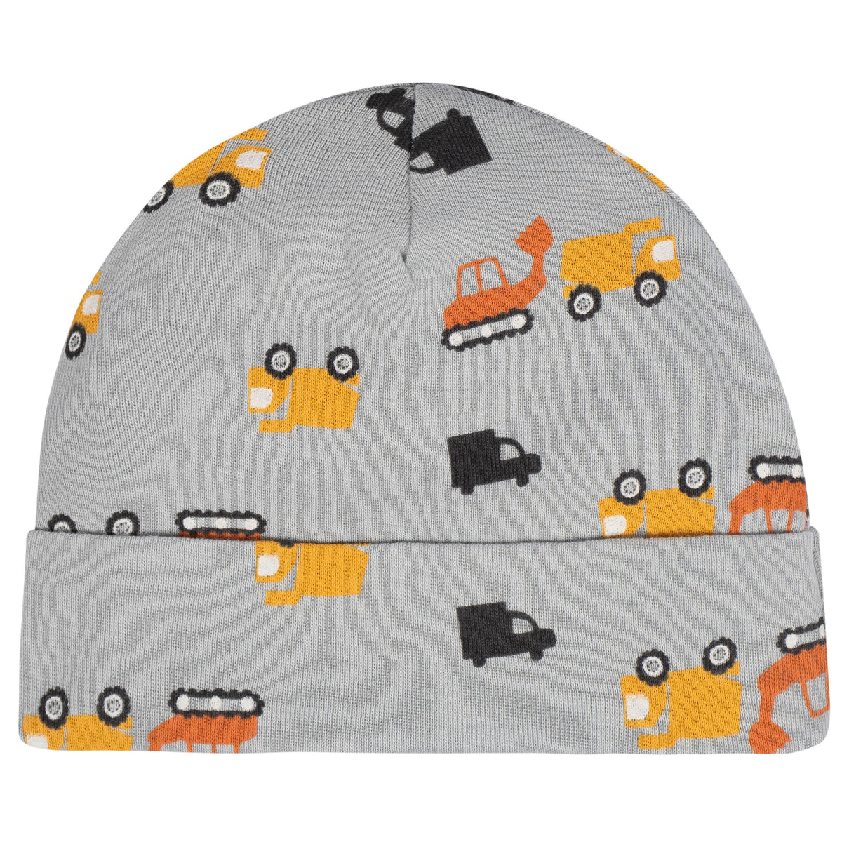 8-Piece Baby Boys Transportation Zone No Scratch Mittens & Caps Set, view 6