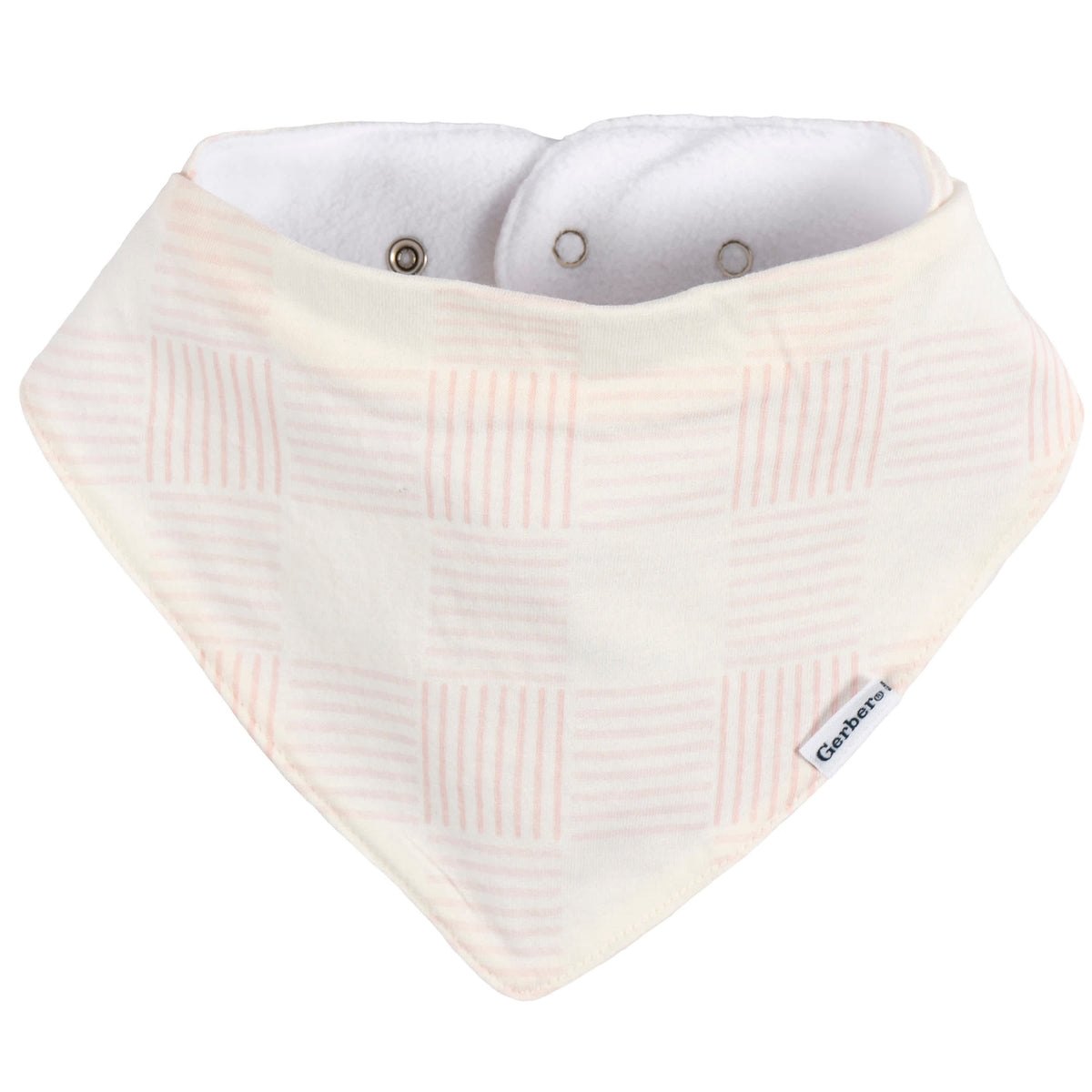 10-Pack Baby Girls Multi Pink Bandana Bib, view 4
