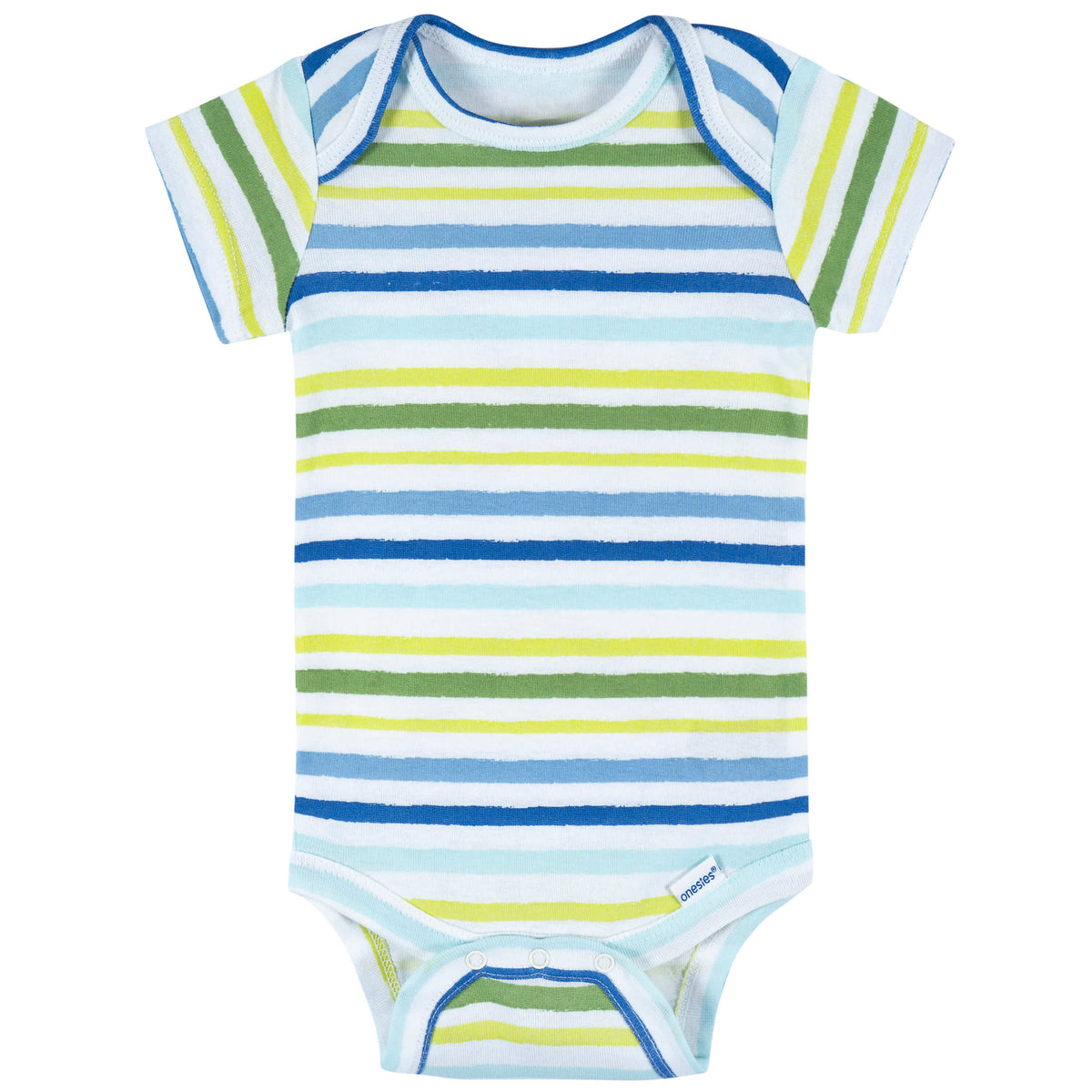 8-Pack Baby Boys Fun First Short Sleeve Onesies Bodysuits, view 7