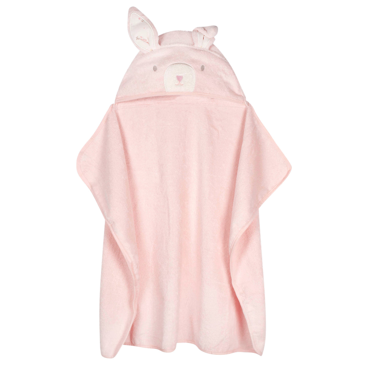 Baby Girls Vintage Floral Bunny Bath Wrap