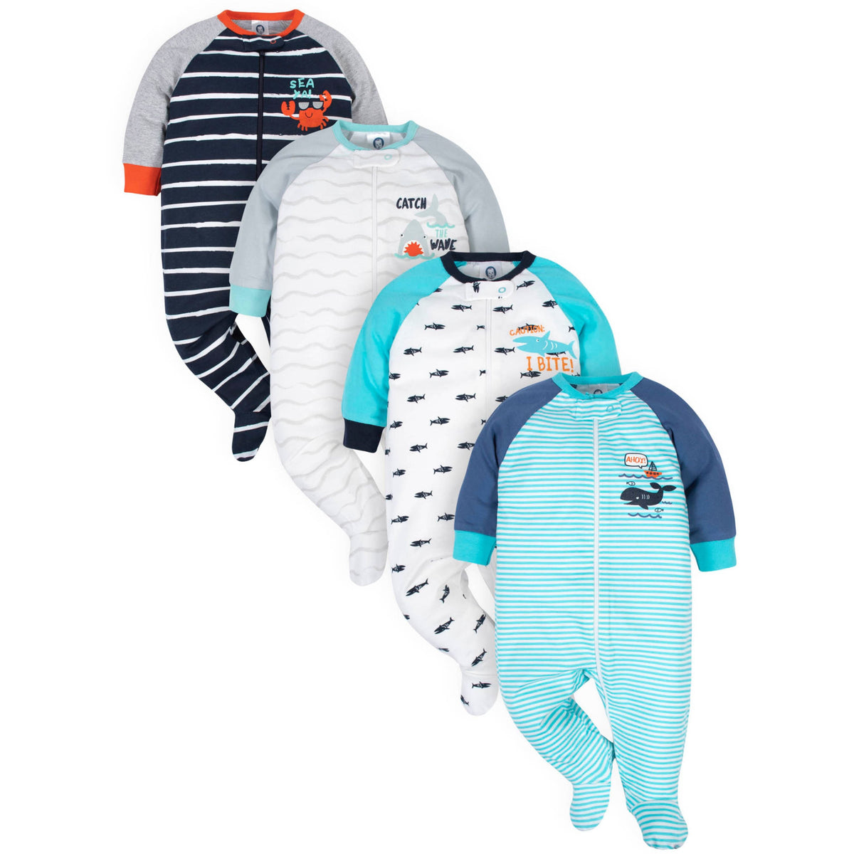 4-Pack Baby Boys Sea Theme Sleep 'N Plays