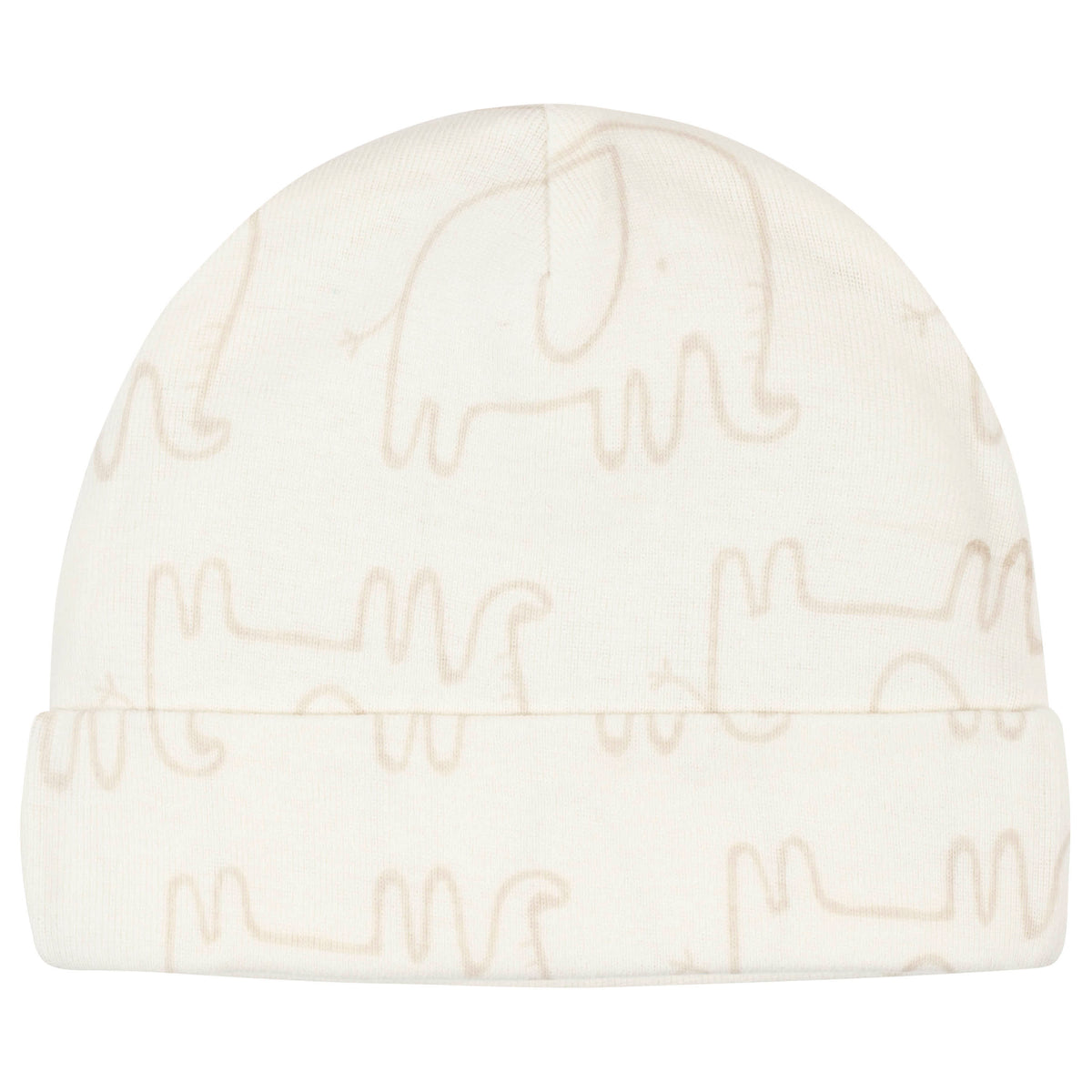 5-Pack Baby Neutral Safari Caps, view 4