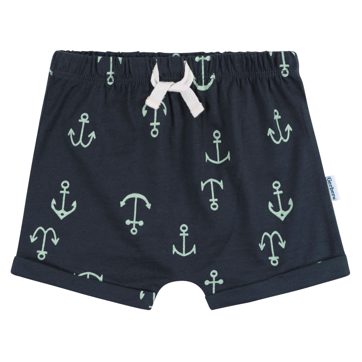 2-Piece Toddler Boys Anchor Shirt & Shorts Set, view 3