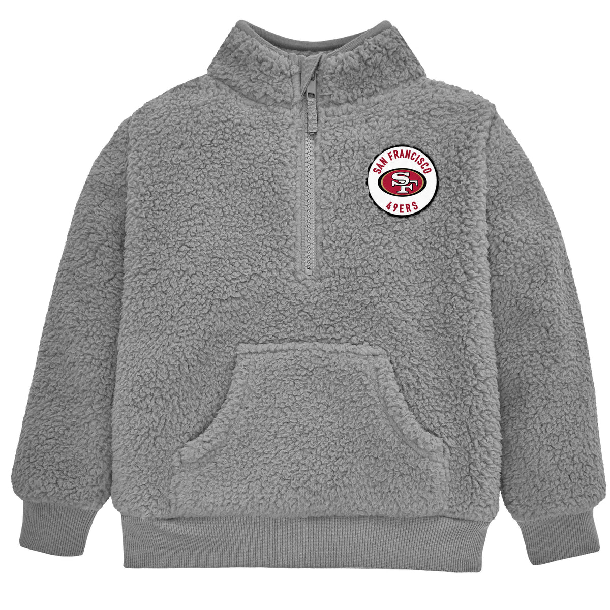 Infant & Toddler Boys 49ers 1/4 Zip Sherpa Top
