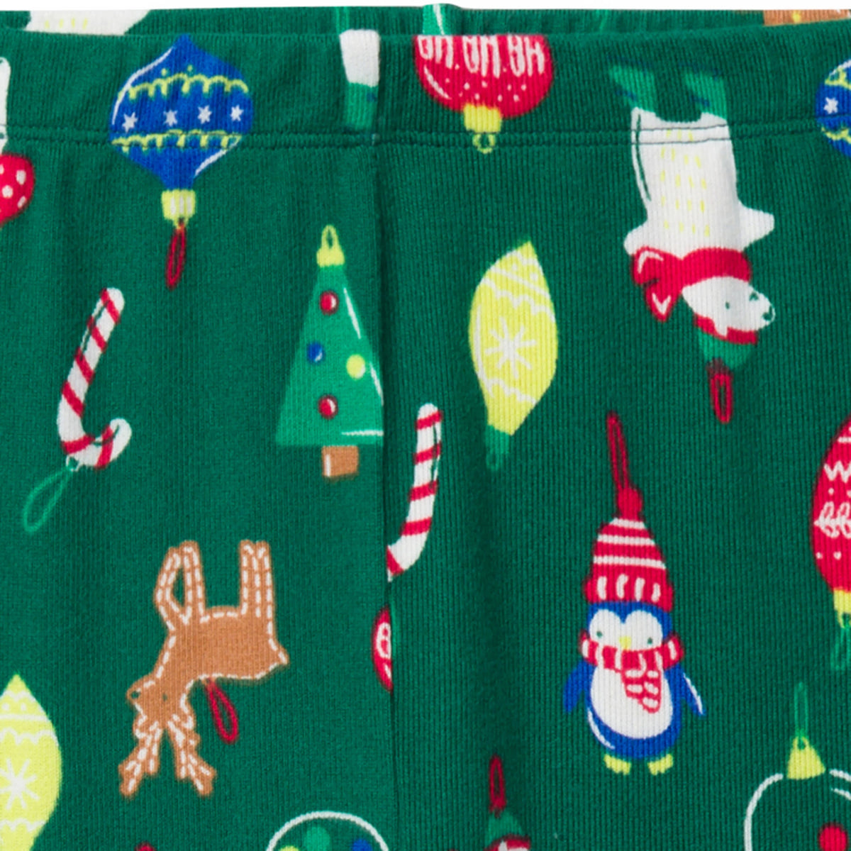 2-Piece Kids Neutral Ornaments Holiday Family Pajamas, view 5