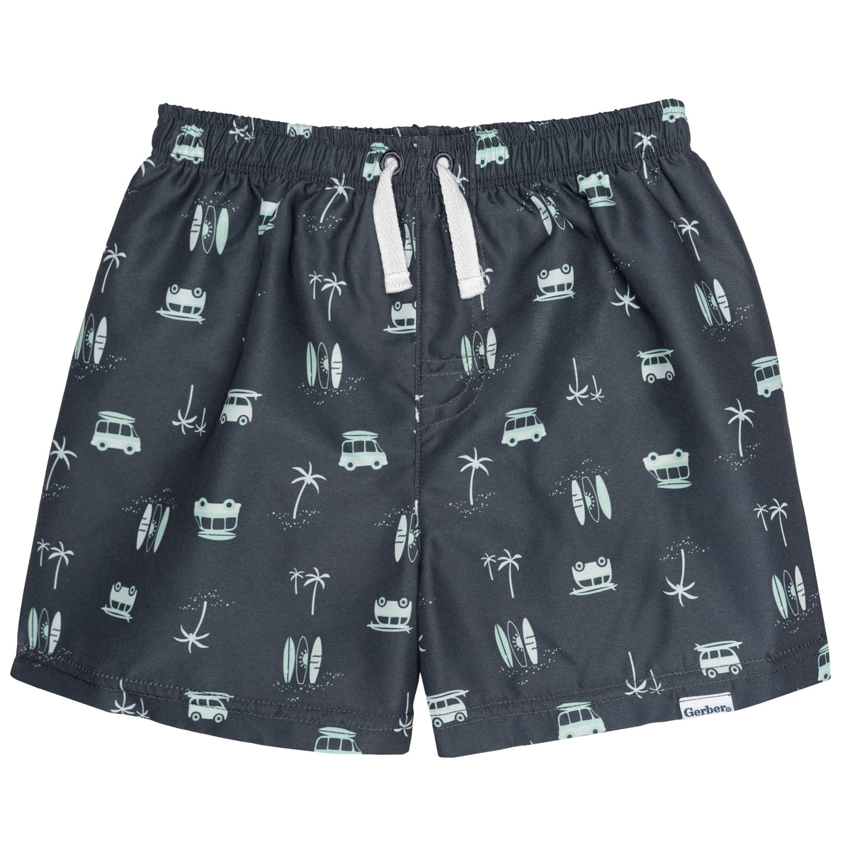 2-Pack Baby & Toddler Boys Surf Swim Trunks, view 9