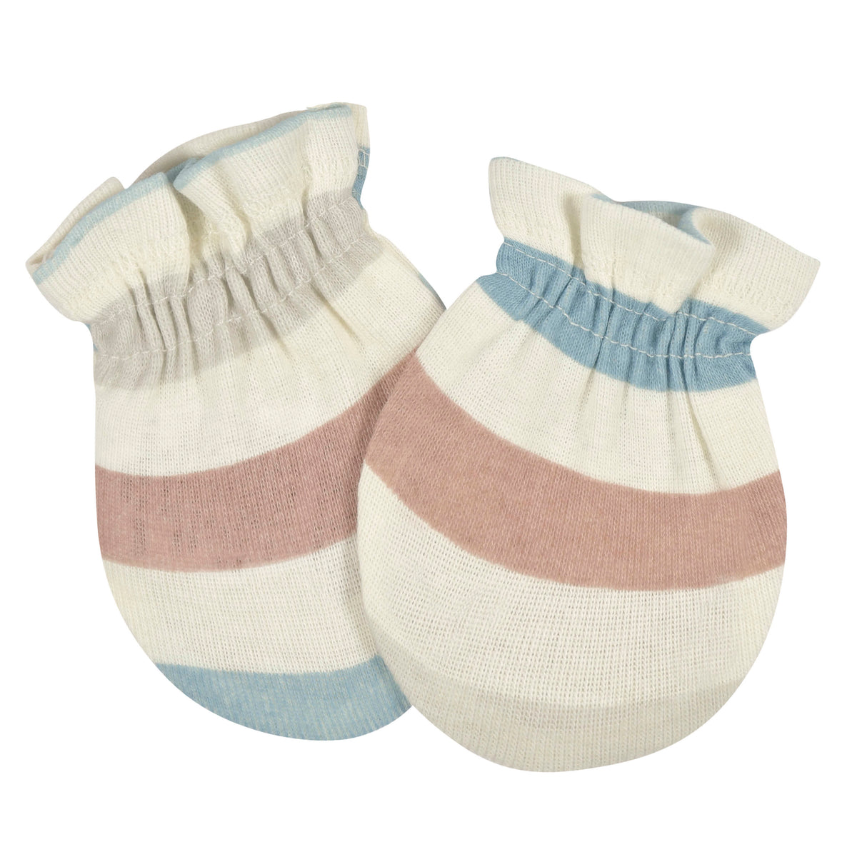 3-Pack Baby Boys Dino No Scratch Mittens, view 3