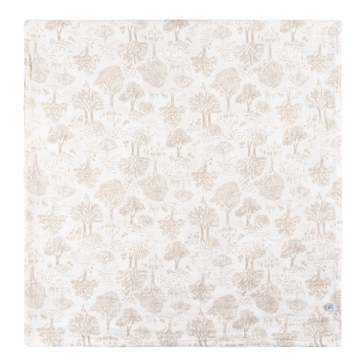 2-Pack Baby Neutral Tan Muslin Swaddle Blanket, view 2