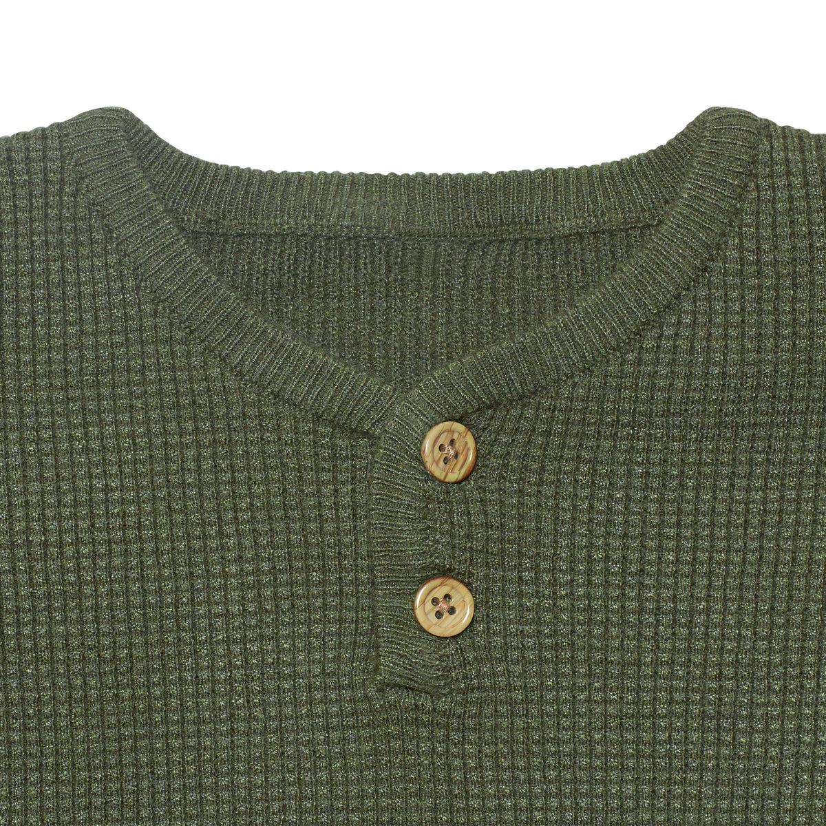 Infant & Toddler Boys Green Henley Sweater, view 4