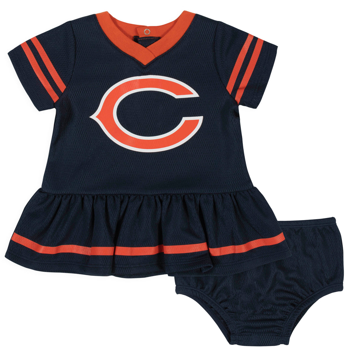 2-Piece Chicago Bears Dress and Diaper Cover Set